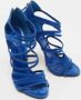 Casadei Pre-owned Suede sandals Blue Dames - Thumbnail 4