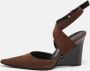 Casadei Pre-owned Suede sandals Brown Dames - Thumbnail 2