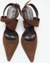 Casadei Pre-owned Suede sandals Brown Dames - Thumbnail 3