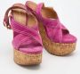 Casadei Pre-owned Suede sandals Pink Dames - Thumbnail 4