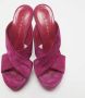 Casadei Pre-owned Suede sandals Purple Dames - Thumbnail 2