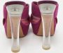Casadei Pre-owned Suede sandals Purple Dames - Thumbnail 4