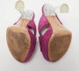 Casadei Pre-owned Suede sandals Purple Dames - Thumbnail 5