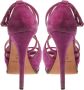 Casadei Pre-owned Suede sandals Purple Dames - Thumbnail 4