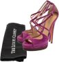 Casadei Pre-owned Suede sandals Purple Dames - Thumbnail 7