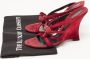Casadei Pre-owned Suede sandals Red Dames - Thumbnail 9