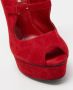 Casadei Pre-owned Suede sandals Red Dames - Thumbnail 7