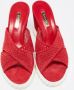 Casadei Pre-owned Suede sandals Red Dames - Thumbnail 3