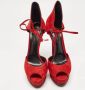 Casadei Pre-owned Suede sandals Red Dames - Thumbnail 3
