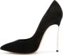 Casadei Luxe Zwarte Suède Hakken Black Dames - Thumbnail 3