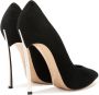 Casadei Luxe Zwarte Suède Hakken Black Dames - Thumbnail 4