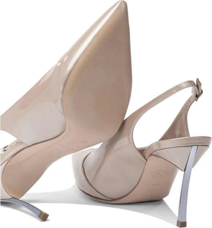 Casadei Roze Pumps Samurai Blade Stijl