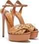 Casadei Versilia Platform Sandalen Beige Dames - Thumbnail 2