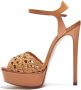 Casadei Versilia Platform Sandalen Beige Dames - Thumbnail 3