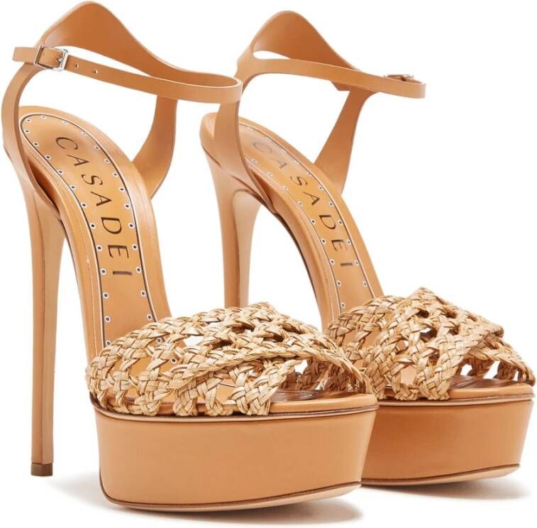 Casadei Sandalen met hoge hakken Beige Dames