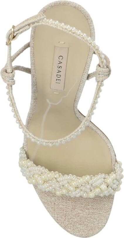 Casadei Sandalettes met parelapplicaties