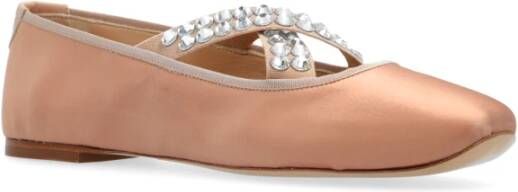 Casadei Satijnen balletflats Pink Dames