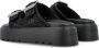 Casadei Geborduurde Zwarte Slides Black Dames - Thumbnail 13