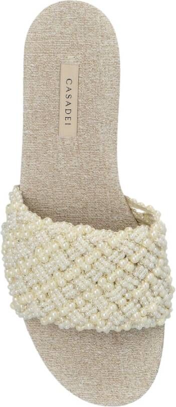 Casadei Slippers met Parelversieringen