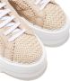 Casadei Gestructureerde vegan leren sneakers met rubberen zool Beige Dames - Thumbnail 5