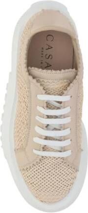 Casadei Sneakers van vegan leer met geribbelde rubberen zool