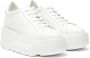 Casadei Logo Leren Platform Sneakers White Dames - Thumbnail 2