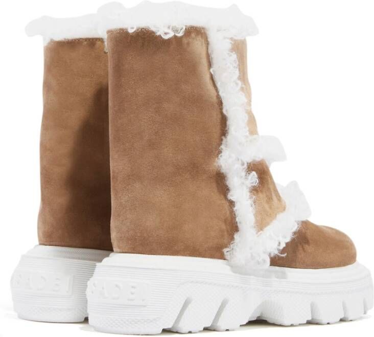 Casadei Stoere Winter Enkellaars Bruin Dames