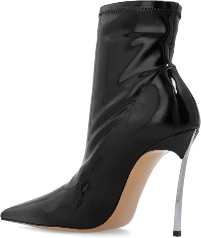 Casadei Super Blade Ultravox enkellaarzen met hak Zwart Dames