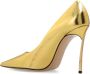 Casadei Superblade leren stiletto pumps Yellow Dames - Thumbnail 5