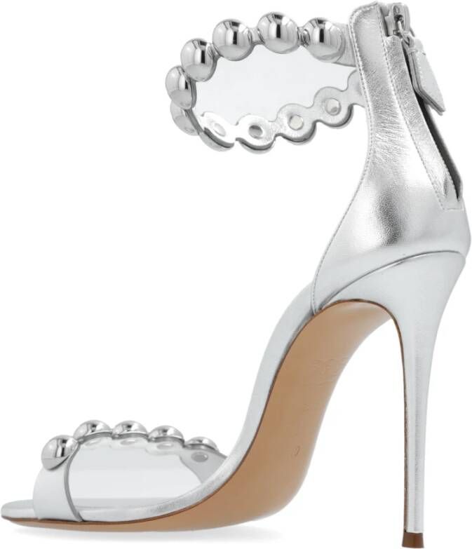 Casadei Tropicana Julia sandalen met hak Gray Dames