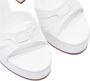 Casadei Witte Leren Plateau Sandaal White Dames - Thumbnail 5