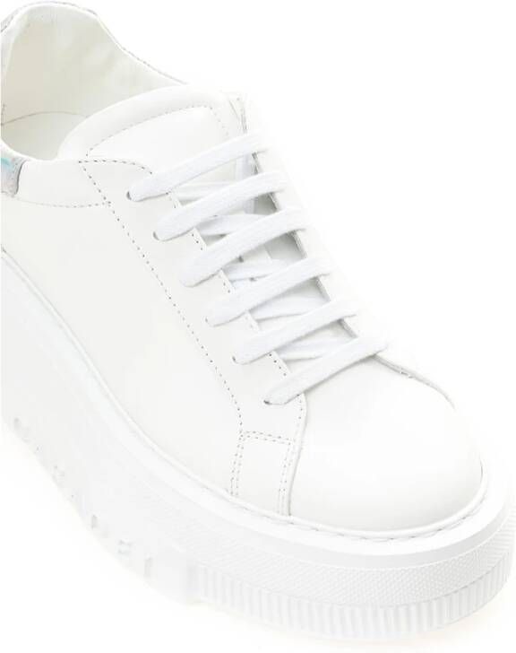Casadei Witte Leren Sneaker Nexus Flash White Dames