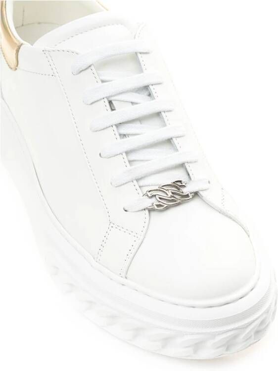 Casadei Witte Leren Sneaker Off Road White Dames