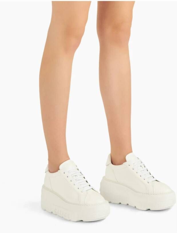 Casadei Witte Sneakers met Sleehak