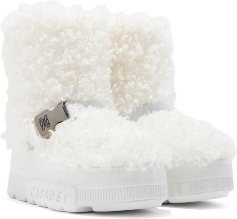 Casadei Witte Yeti Moon Boot Wit Dames