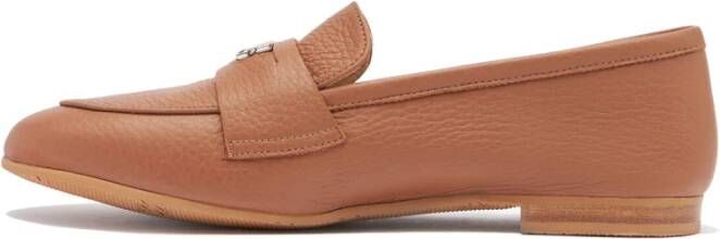 Casadei Zadelkleurige Loafer Brown Dames