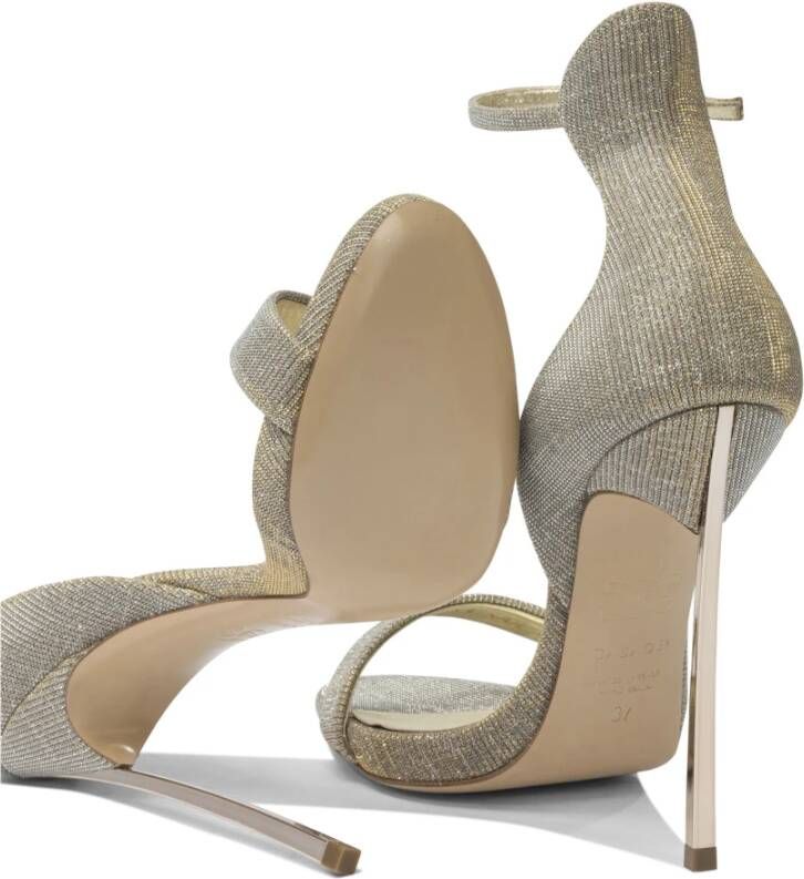 Casadei Zilveren Blade Sandalen