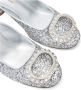 Casadei Zilveren Glitter Muiltje met Kristallen Ring Gray Dames - Thumbnail 5