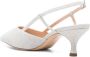 Casadei Zilveren Kitten Heel Slingback Schoenen Gray Dames - Thumbnail 4