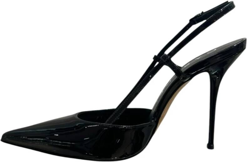 Casadei Zwarte lakleren hakken Black Dames