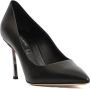 Casadei Zwarte Leren Blade Hak Pumps - Thumbnail 2