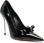 Casadei Zwarte leren hoge hak pumps Black Dames - Thumbnail 3