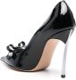 Casadei Zwarte leren hoge hak pumps Black Dames - Thumbnail 4