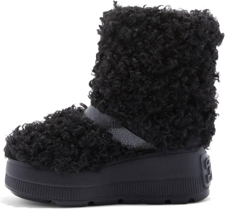 Casadei Zwarte Yeti Moon Boot Zwart Dames