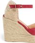 Castañer Carol gewassen katoenen espadrilles met enkelbandje met zijdelingse metalen gesp en 11 cm sleehak. - Thumbnail 5