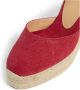Castañer Carol gewassen katoenen espadrilles met enkelbandje met zijdelingse metalen gesp en 11 cm sleehak. - Thumbnail 6