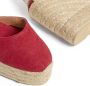 Castañer Carol gewassen katoenen espadrilles met enkelbandje met zijdelingse metalen gesp en 11 cm sleehak. - Thumbnail 7