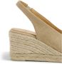 Castañer Open Teen Espadrilles met Touw Sleehak Beige Dames - Thumbnail 3