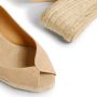 Castañer Open Teen Espadrilles met Touw Sleehak Beige Dames - Thumbnail 5