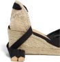Castañer Zwarte Espadrille Sneakers met Enkelveters Black Dames - Thumbnail 8